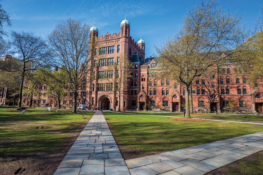 Campus view of Yale University